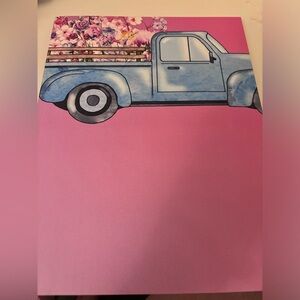 Pink and blue floral planner with extra note pages​